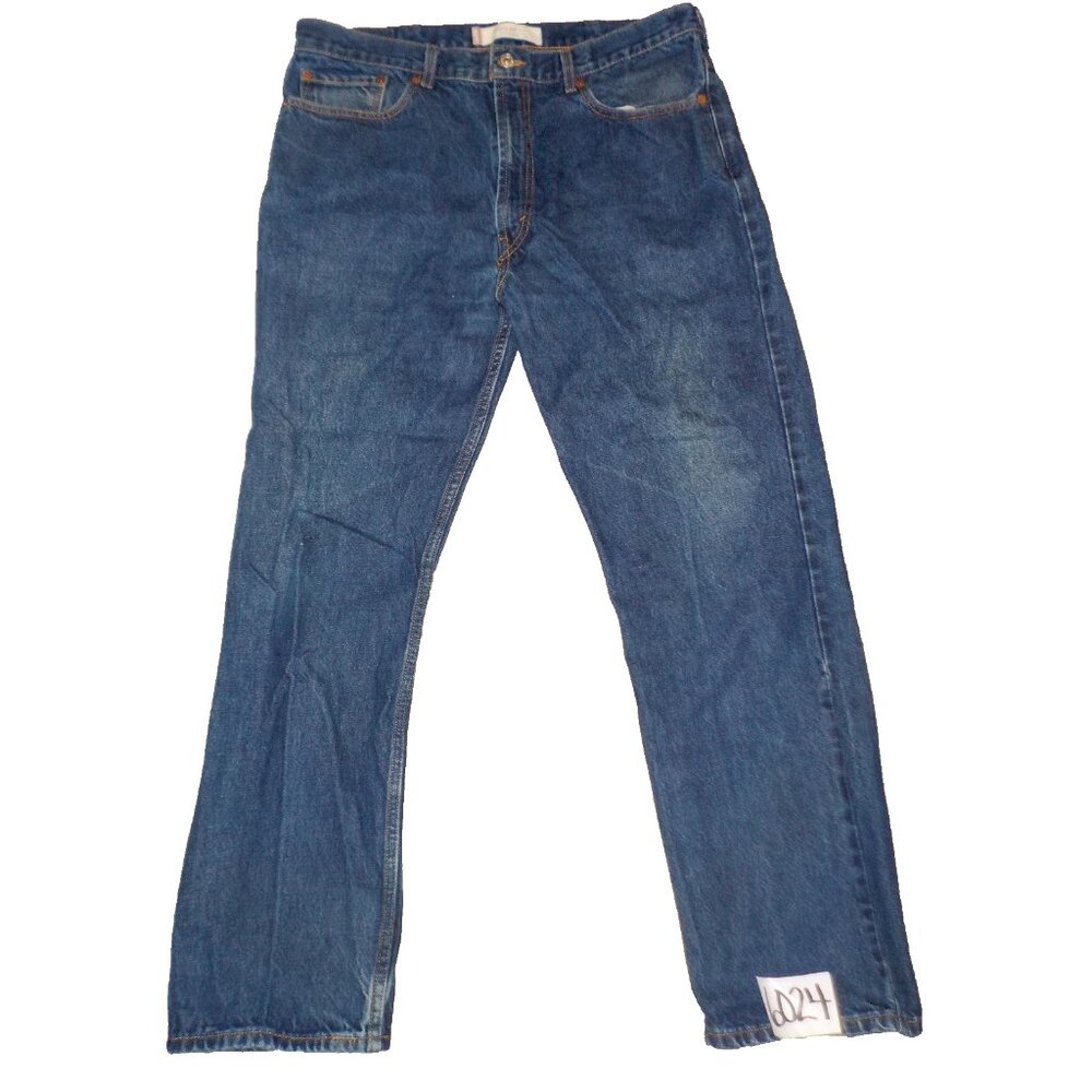 Levi's 505 Regular Fit Dark Blue Denim Jeans Mens Size 38 x 32